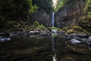 Reflected Collection: Abiqua Falls. Creator: Joshua Johnston