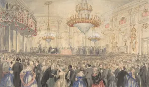 Assembly Hall Prints: Abolition Meeting Held at Williss Rooms in Honor of Harriet Beecher Stowe, 1853