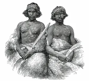 Sheepskin Prints: Aboriginal Australians - young men