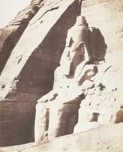 Teynard Gallery: Abou Sembil, Grand Speos - Statues Colossales, Vues de Trois-Quarts, 1851-52