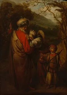 Banish Gallery: Abraham Dismissing Hagar and Ishmael, 1658. Creator: Barent Fabritius