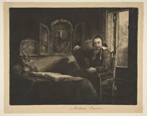 Apothecary Prints: Abraham Francen, Apothecary, ca. 1656. Creator: Rembrandt Harmensz van Rijn