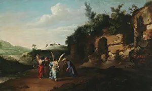 Abram Prints: Abraham greets the angels, 1601-1631. Creator: Jan Symonsz. Pynas