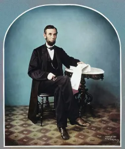 Gardner Alexander Prints: Abraham Lincoln, 1863, printed 1901. Creator: Alexander Gardner