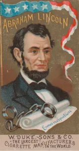 Lincoln Prints: Abraham Lincoln, from the series Great Americans (N76) for Duke brand cigarettes, 1888