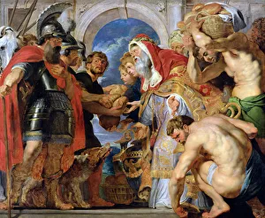 Patriarch Gallery: Abraham and Melchizedek, c. 1616-1618