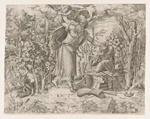 Abraham Collection: Abraham Sacrificing Isaac, 1535-55. Creator: Jean Mignon