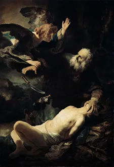 Abraham Sacrificing Isaac, 1635. Artist: Rembrandt Harmensz van Rijn Abraham Sacrificing Isaac, 1635. Artist: Rembrandt Harmensz van Rijn