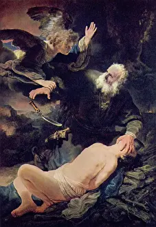 Rembrant Van Rijn Prints: Abraham's Sacrifice, 1635. Creator: Rembrandt Harmensz van Rijn