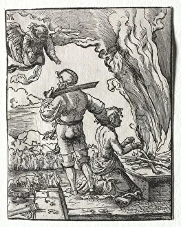 Albrecht Altdorfer German Prints: Abrahams Sacrifice, c. 1520. Creator: Albrecht Altdorfer (German, c. 1480-1538)