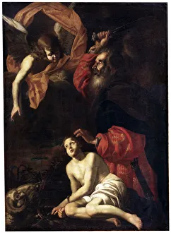 Abrahams Sacrifice of Isaac, c1615-c1620. Artist: Giovanni Battista Caracciolo Abrahams Sacrifice of Isaac, c1615-c1620. Artist: Giovanni Battista Caracciolo