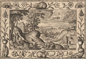 Book Of Genesis Gallery: Abrahams Sacrifice of Isaac, from Landscapes with Old and New Testament Scenes