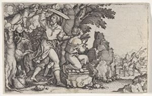 Abraham Collection: Abrahams Sacrifice, from The Story of Abraham. Creator: Georg Pencz