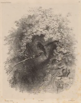 Un Abri (A Shelter), 1858. Creator: Karl Bodmer
