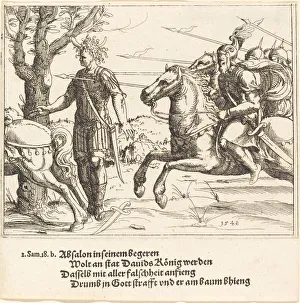 Jonathan Prints: Absalom Slain by Joab, 1548. Creator: Augustin Hirschvogel