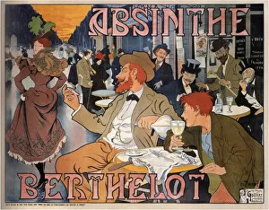 Absinth Collection: Absinthe Berthelot, 1898. Artist: Thiriet, Henri (1873-1946)