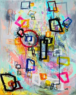 Bandji Fall Prints: Abstract Art 117. Creator: Bandji Fall