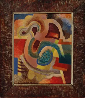 Abstract Composition No 8, 1913. Artist: Baranov-Rossine, Vladimir Davidovich (1888-1942)