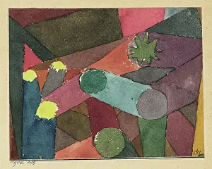 Blue Rider Prints: Abstract Garden Twilight, 1914. Creator: Klee, Paul (1879-1940)