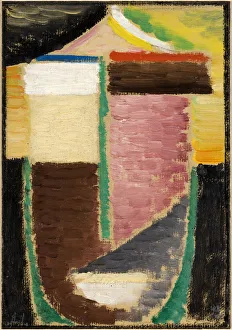 Colourfulness Prints: Abstract Head, 1933. Artist: Javlensky, Alexei, von (1864-1941)