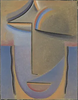 Javlensky Prints: Abstract Head: Evening, 1927. Creator: Javlensky, Alexei, von (1864-1941)