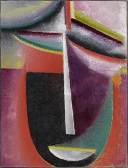 Javlensky Prints: Abstract Head: Mysterium, 1925. Creator: Javlensky, Alexei, von (1864-1941)