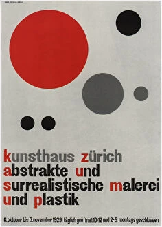 Schwitzerland Collection: Abstract and Surrealism Paintings Exhibition, 1929. Artist: Cyliax, Walter (1899-1945)