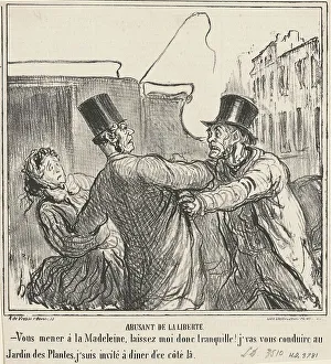 Coach Driver Prints: Abusant de la liberté, 19th century. Creator: Honore Daumier