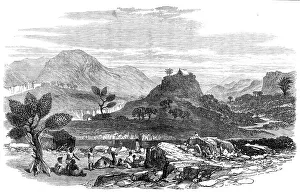 Hot Springs Prints: The Abyssinian Expedition: the Hot Springs of Ailet, 1868. Creator: Unknown