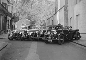 AC cars at the RAC Rally, 1933. Artist: Bill Brunell