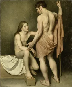 Androgyny Prints: Academic Study of a Man and a Woman, 1808. Creator: Wouter Mol