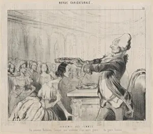 Academie des Femmes, 1843. Creator: Honore Daumier
