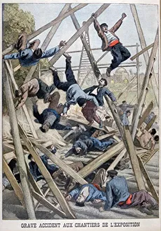 Oswaldo Prints: A serious accident on the building site for the Exposition Universelle