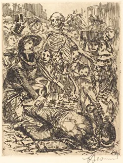 Besnard Albert Prints: The Accident (L accident), 1900. Creator: Paul Albert Besnard