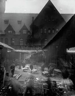 Train Depot Prints: Accident at M.C.R.R. depot, Nov. 12th, 1906, Detroit, Mich. 1906 Nov 12. Creator: Unknown