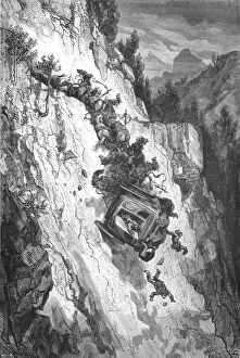 Cliffs Gallery: An Accident;An Autumn Tour in Andalusia, 1875. Creator: Gustave Doré