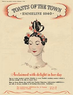 London Charivari Gallery: Acclaimed with delight in her day, Toasts of the Town - Emmeline 1840, 1940