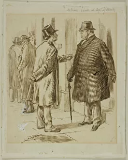 Overcoat Gallery: Accommodation, 1870 / 91. Creator: Charles Samuel Keene