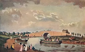 The Accommodation Barge on the Paddington Canal, 1801, (1904)