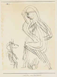 accompanied by the animal, 1926. Creator: Klee, Paul (1879-1940)