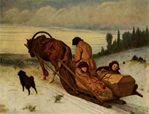 Images Dated 9th April 2019: Accompanying the dead, 1865, (1965). Creator: Vasily Perov