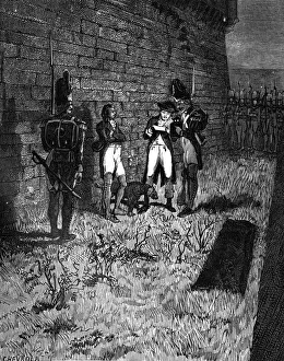 The accused is shown his death warrant, 1882-1884. Artist: Chevrola