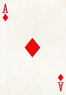 Ace of Diamonds from a deck of Goodall & Son Ltd. playing cards, c1940 Ace of Diamonds from a deck of Goodall & Son Ltd. playing cards, c1940