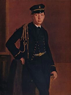 Huntingdon Gallery: Achille de Gas in the Uniform of a Cadet, 1856-1857. Artist: Edgar Degas