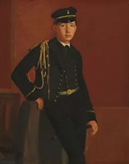 Achille De Gas in the Uniform of a Cadet, 1856 / 1857. Creator: Edgar Degas
