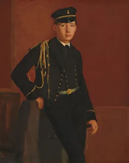Achille De Gas in the Uniform of a Cadet, 1856/1857. Creator: Edgar Degas Achille De Gas in the Uniform of a Cadet, 1856/1857. Creator: Edgar Degas