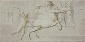 Abildgaard Nicolai Abraham Prints: Achilles and the Centaur Cheiron, 1794-1798. Creator: Nicolai Abraham Abildgaard