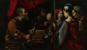 Achilles among the Daughters of Lycomedes, about 1625-1630. Creator: Pietro Paolini