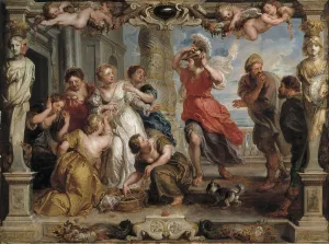 Achilles Discovered by Ulysses Among the Daughters of Lycomedes at Skyros, 1630-1635. Artist: Rubens, Pieter Paul (1577-1640)