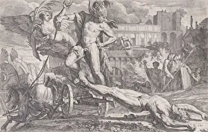 Images Dated 28th October 2020: Achilles dragging the body of Hector around the walls of Troy, 1648-50